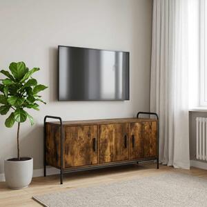 TV szekrény 79,5 x 33 x 50 cm Füstös Tölgy Szerelt Fa