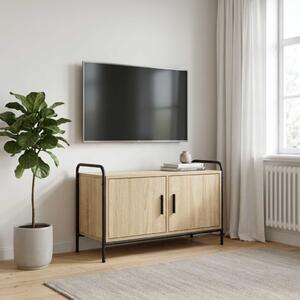TV szekrény 79,5 x 33 x 50 cm Sonoma Tölgy Szerelt Fa