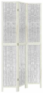 VidaXL 3 Paneles Fa Térelválasztó - 105-110 x 220 cm, Fehér