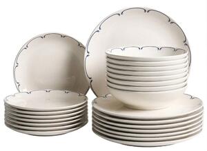 24 darabos étkészlet CHAROLI Porcelán Fehér/kék