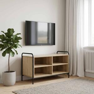 TV szekrény 140 x 39,5 x 50 cm Sonoma Tölgy Szerelt Fa