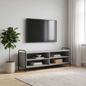 TV szekrény 140 x 39,5 x 50 cm Szürke Sonoma Szerelt Fa