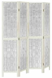 VidaXL 4 Paneles Térelválasztó - Fehér - 140x180cm