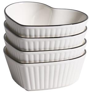 4 darabos ramekin készlet MACE Porcelán Fehér