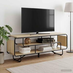 TV állvány 140 x 36 x 45 cm Sonoma Tölgy Szerelt Fa