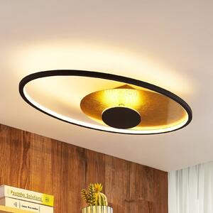 Lindby LED mennyezeti lámpa Feival, 73 cm, rozsda/arany, fényerőszabályzóval, dimmelhető, Barna / rozsda, Nappali / Étkező, fém, Modern