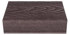 G21 kültéri elzáró burkolólap, 2,5 x 14,8 x 400 cm, Dark Wood, WPC