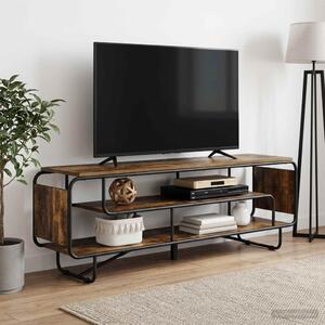 TV állvány 180 x 36 x 45 cm Füstös Tölgy Szerelt Fa