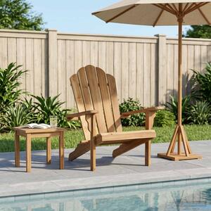 Kerti Adirondack szék Természetes Tömör Teakfa
