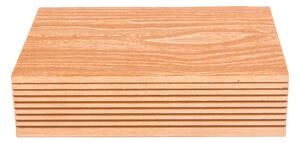 G21 elzáró kültéri burkolólap, 2,5 x 14,8 x 400 cm, Light Wood, WPC