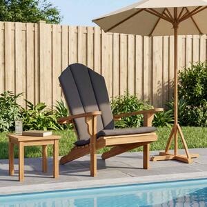 Kerti Adirondack szék Természetes Tömör Teakfa