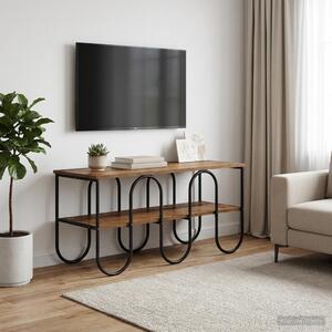 TV állvány 100 x 40 x 50 cm Antik Fa Szerelt Fa