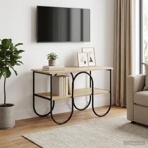 TV állvány 80 x 40 x 50 cm Sonoma Tölgy Szerelt Fa