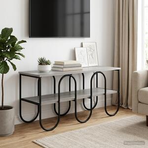TV állvány 100 x 40 x 50 cm Szürke Sonoma Szerelt Fa