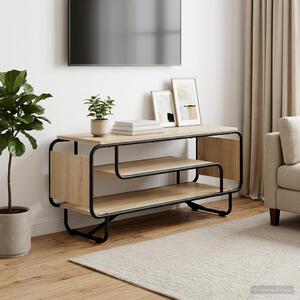 TV állvány 98 x 36 x 45 cm Sonoma Tölgy Szerelt Fa