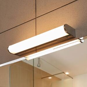 Lindby Jesko LED fali lámpa fürdőbe 3 000-6 500 K, 33cm, dimmelhető, Króm / ezüst, Fürdőszoba, Műanyag, Modern