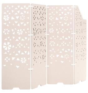 Irodai térelválasztó STARRY 240 x 180 cm Világosbézs