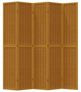 VidaXL 5 Paneles Bambusz Térelválasztó - 175-180 x 220 cm