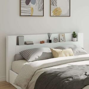 VidaXL fehér áthidalószekrény LED-világítással 220 x 16,5 x 103,5 cm