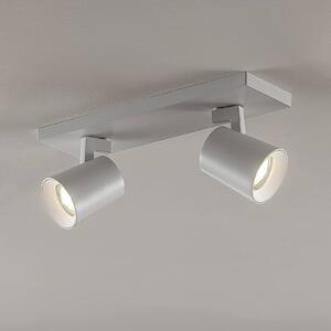 Arcchio mennyezeti spotlámpa Iavo, 30 cm, fehér, 2-lámpás, fém, dimmelhető, Fehér / opál, Folyosó, fém, Modern