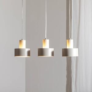 SIGMA Lógó világítás Rif 3, taupe, 3 izzós, lineáris, acél, dimmelhető, Krém / borostyánsárga, Nappali / Étkező, fém, Modern