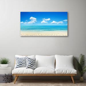 Vászonkép nyomtatás Sea Blue Sky 100x50 cm