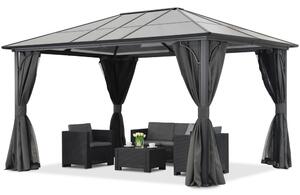 Modern kerti pavilon Santiago 3x4m Garden Point antracyt