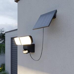 Arcchio Lissano LED napelemes fali spotlámpa érzékelővel, Fekete, Műanyag, Modern