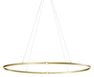 Design függőlámpa sárgaréz 120cm LED-del, 3 lépésben dimmelhető - Ovallo