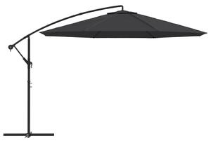 VidaXL fekete konzolos napernyő alumíniumrúddal 350 cm