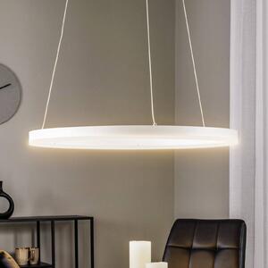 Arcchio Albiona LED lógó világítás, fehér, 1 gyűrű, Ø 60 cm, dimmelhető, Fehér / opál, Konyha, fém, Modern