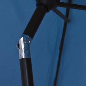 VidaXL azúrkék kültéri napernyő fémrúddal 300 x 200 cm