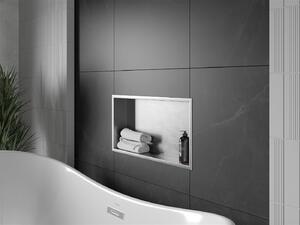 Mexen X-Wall-R falba építhetö polc falfülke 60 x 30 cm, inox - 1910603010 Falfülke