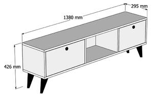 TV asztal/szekrény Serena (dió + antracit). 1072299