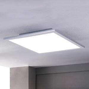 Lindby LED panel Livel, CCT, 62 cm x cm, távvezérléssel, dimmelhető, Alu / szürke / cink, Konyha, Műanyag, Modern