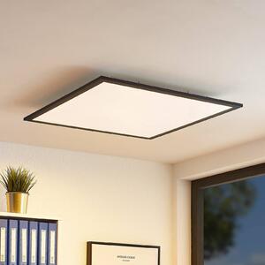 Lindby LED panel Nelios, 62 x cm, CCT, fekete, fém, dimmelhető, Fekete, Konyha, Alumínium, Modern