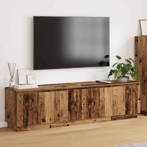 TV szekrény 180 x 38 x 49 cm Öreg fa Szerelt Fa