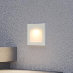 Arcchio LED fali süllyesztett lámpa Zamo, fehér, 11 cm, fém, IP65, dimmelhető, Fehér / opál, Folyosó, Alumínium, Modern