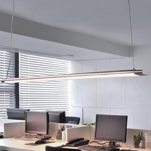 Arcchio Vinca LED-es függőlámpa, 120 cm, 3.450 lm, 4.000 K, Alu / szürke / cink, Dolgozószoba / Iroda, Műanyag, Modern