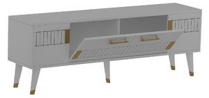 TV asztal/szekrény Mody (fehér + arany). 1067158
