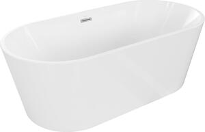 Luxury Luna szabadon álló fürdökád akril 170 x 80 cm, fehér, leeresztö króm - 52031708000 Térben álló kád