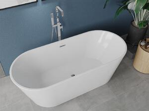 Luxury Luna szabadon álló fürdökád akril 180 x 80 cm, fehér, leeresztö króm - 52031808000 Térben álló kád