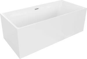 Luxury Nita szabadon álló fürdökád akril 170 x 80 cm, fehér, leeresztö króm - 52091708000 Térben álló kád