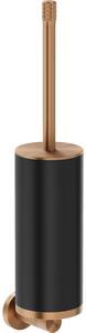 Mexen Triv, függesztett WC-kefe, fekete/szálcsiszolt réz, 430x85mm, 70A33071-65B