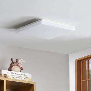 PRIOS Artin LED mennyezeti lámpa, érzékelő, szögletes, 28 cm, Fehér / opál, Fürdőszoba, Műanyag, Modern