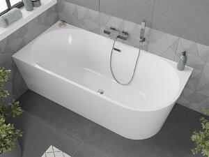 Luxury Mia szabadon álló fürdökád akril balos 150 x 75 cm, fehér, leeresztö króm - 52691507500L Térben álló kád