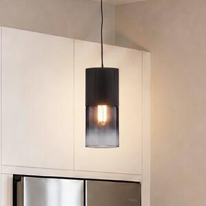 Trio Lighting Robin függesztett lámpa DUOline-hoz, fekete/füstszürke, dimmelhető, Fekete, Nappali / Étkező, fém, Modern