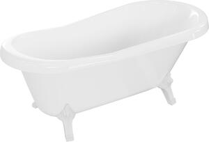 Luxury Retro szabadon álló fürdökád akril 150 x 73 cm, fehér, láb fehér - 53251507300-20 Térben álló kád