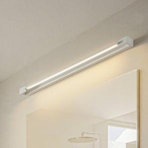 Arcchio LED fali világítás Jora, 90 cm, fehér, forgatható, IP44, Fehér / opál, Fürdőszoba, Alumínium, Modern