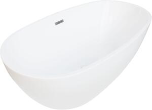 Luxury Eris szabadon álló fürdökád akril 170 x 85 cm, fehér - 53441708500 Térben álló kád